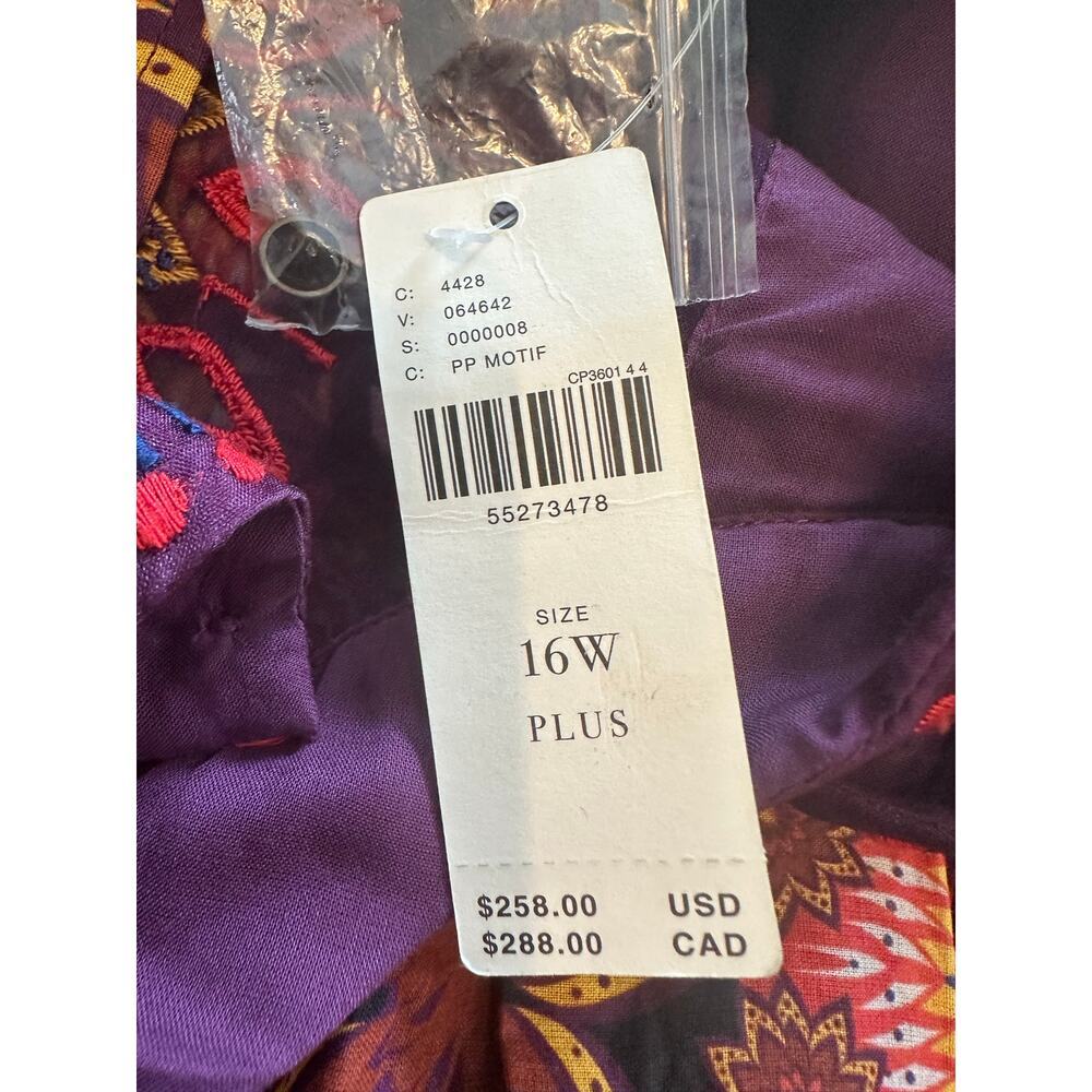 Anthropologie Maren Embroidered Maxi Dress Size 16W NWT - Picture 8 of 16